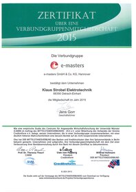 e-masters Verbundgruppenmitglied Herr Klaus Strobel